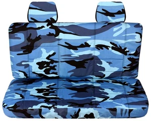 Truck Bench seat cover urban camo blue fits 1992-93Chevy S10 bench seat+2HR - Bild 1 von 7