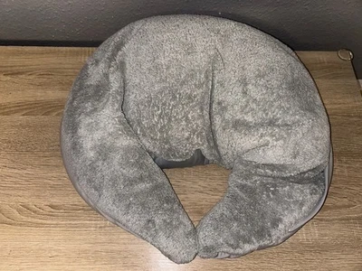 Theraline Plush Moon Nursing Pillow Silver Grey - Ergonomic Moon Pillow - Image 1 of 3