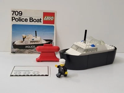 Barco de policía LEGOLAND 709 de colección 100 % piezas completo con manual y pegatinas. ¡En muy buen estado! Foto 1 de 4