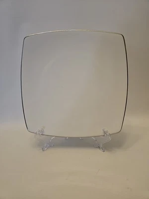 Mikasa Couture Platinum Salad/Dessert Plate Replacement Square With Curved Sides - Image 1 of 4