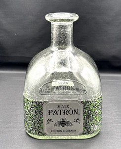 Patron Silver Edition Tequila Empty Bottle 1.0 Liter "No Top Cover" - Picture 1 of 10