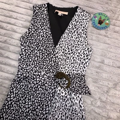 Maxi vestido envolvente Hutch By Anthropologie XS blanco y negro en contraste para invitada de boda Foto 1 de 4