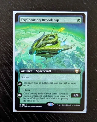 EXPLORATION BROODSHIP Extended Art Rare Commander: Edge of Eternities NM MTG - Image 1 of 2