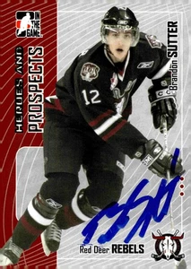 Brandon Sutter - Signed 2005-06 In The Game Heroes And Prospects Card #314 - Picture 1 of 2