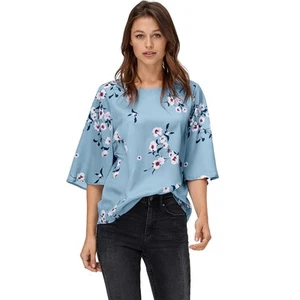 ellos Plus Size Relaxed Wide Sleeve Blouse - Picture 1 of 3