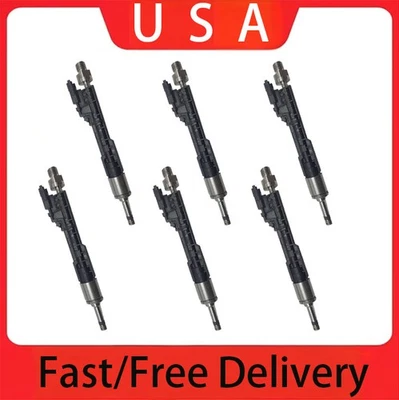 Juego de 6 inyectores de combustible para BMW X3 X5 135I 335I 535I GT X6 2011-2013 3,0 L L6 EE. UU. Foto 1 de 4