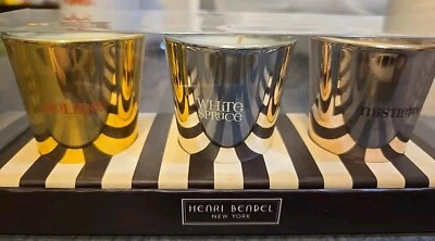 Свечи Henri Bendel Holiday Trio Votives 1 унция праздничная омела и белая ель  - Изображение 1 из 4