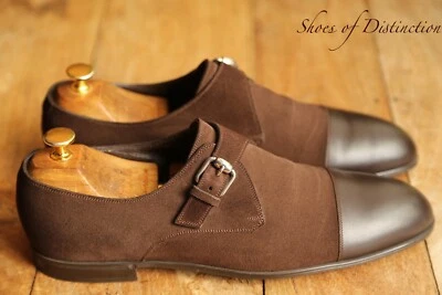 Gucci Brown Suede Leather Monk Buckle Shoes Mens UK 9.5 US 10.5 EU 43.5 - image 1 of 4