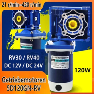 Schneckengetriebe Getriebemotor DC 12V/ 24V 120W Gleichstrom Motor 5D120GN-RV - Bild 1 von 9