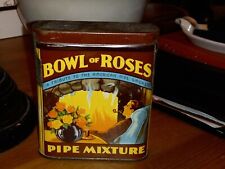 Vintage Original Bowl of Roses Tobacco not Cigar Tin
