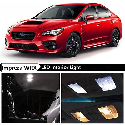 Kit de paquete de 10 bombillas LED interiores blancas para Subaru WRX STI 2015-2018 Foto 1 de 4