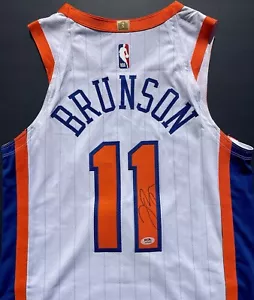 Maglia Jalen Brunson firmata autografata autentica New York Knicks Psa/Dna Coa - Foto 1 di 6