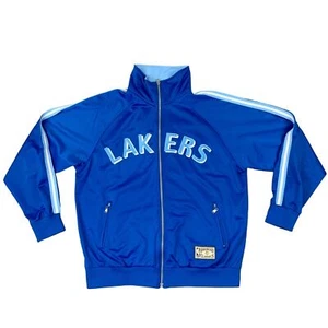 DE COLECCIÓN 00S CHAMPION HARDWOOD CLASSICS LA LAKERS AZUL CREMALLERA TRACK TOP XL - Imagen 1 de 7