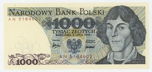 Poland 1000 Zlotych 2-7-1975 Pick 146.a UNC Uncirculated Banknote - Picture 1 of 2