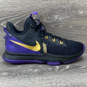 NIKE Lebron Witness V 5 Shoes Mens 8 Basketball LA Lakers Sneakers CQ9380-003 - Picture 1 of 12