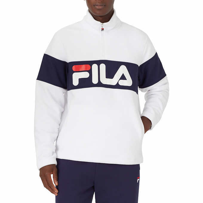 Logo Fleece Half Zip Pullover Jacket 