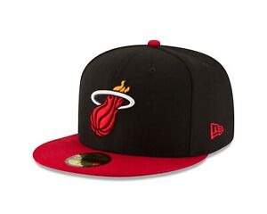 Miami Heat New Era Team 2 Tone Black / Red 59FIFTY Fitted Hat