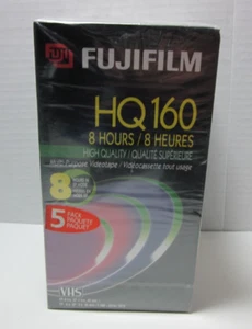FUJIFILM HQ 160 VHS Tapes - 8 Hours - Blank Tapes - 5-Pack - BRAND NEW SEALED - Bild 1 von 4