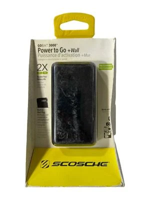 Scosche GoBAT 3000 Power To Go Portable Wall Charger 2X Battery Life - Image 1 of 2