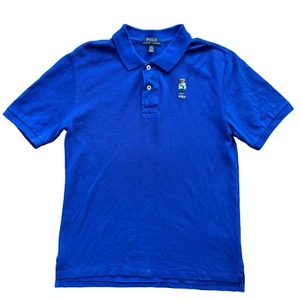 Polo Ralph Lauren Pack BEAR Blue Polo Youth Sz L 14/16 - Picture 1 of 11