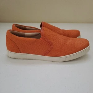 Sam Edelman Eric Balance Men's Slip On Casual Orange Leather Sneaker Shoe Sz 9M - Picture 1 of 10