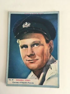 A&BC Film Stars 1955 tarjeta posterior lisa #31 Wendell Corey - Imagen 1 de 1