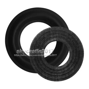 2x For JBL 3" inch Speaker Rubber Edge Audio Bass Woofer Surround Circle Repair - Picture 1 of 9