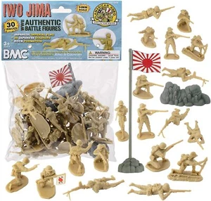 BMC WW2 Japanese Plastic Army Men - 30 Imperial Soldiers of Japan 1:32 Figuren - Bild 1 von 12