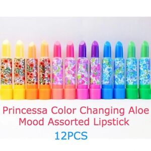 Princessa 12 PCS Color Changing Magic Lipstick Long Lasting Color 24hr FREE SHIP