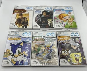 Lot of 6 Leap Frog Didj Game Cartridges Learning Path Star Wars, Sonic, Indiana - Picture 1 of 6