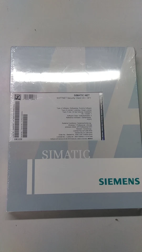 Cliente de seguridad SIMATIC NET SOFTNET V4+HF1 n.º 6GK1704-1VW04-0AA0 - Imagen 1 de 1