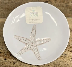 Sigrid Olsen Coastal Brown Starfish MELAMIN Beilagenteller 4er Set - Bild 1 von 1
