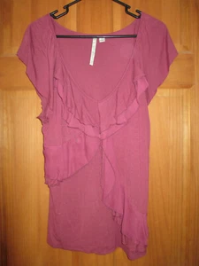 Women's Lauren Conrad Ruffle Top, Large, GUC - Picture 1 of 5
