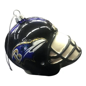 NFL Baltimore Ravens Blown Glass Helmet Ornament - Picture 1 of 1