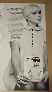 1968 print ad -PAULA WAYNE- Simplicity fashion sewing patterns Old Advertising - Picture 1 of 2