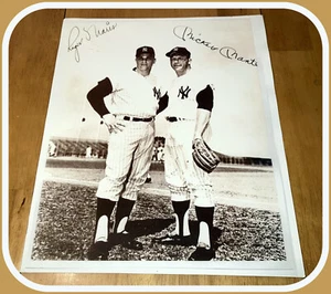 Vintage New York Yankees Roger Maris & Mickey Mantle Photo Facsimile Autographs - Picture 1 of 2