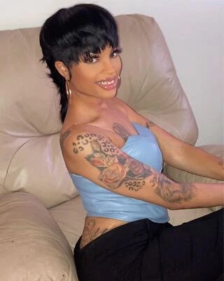 Brazilian Hair Short Human Hair Wigs with Long Ponytail Fashion Pixie Cut Wigs  - Image 1 of 4