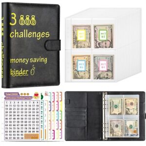 100 Day Saving Challenge Save Money Cash Budget Loose-leaf Notebook Ledger