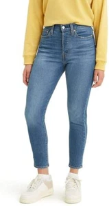 Levis Wedgie Skinny Ankle Jeans Womens Size 26 Button Fly High Rise Med Wash  - Picture 1 of 12