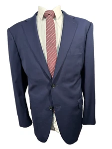 TOMMY HILFIGER Hombres Azul Marino ATHLETIC FIT Traje Abrigo Deportivo Blazer Chaqueta 48R - Imagen 1 de 9