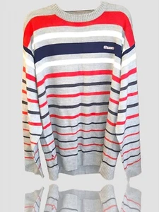 Vintage Mecca USA Mens Sweater Sz XXL Grey Crewneck Orginal Y2k 90s Streetwear  - Picture 1 of 8