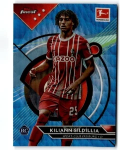 2022 FINEST BUNDESLIGA BLUE REFRACTOR KILIANN SILDILLIA RC 146/150 SC FREIBURG - Picture 1 of 2