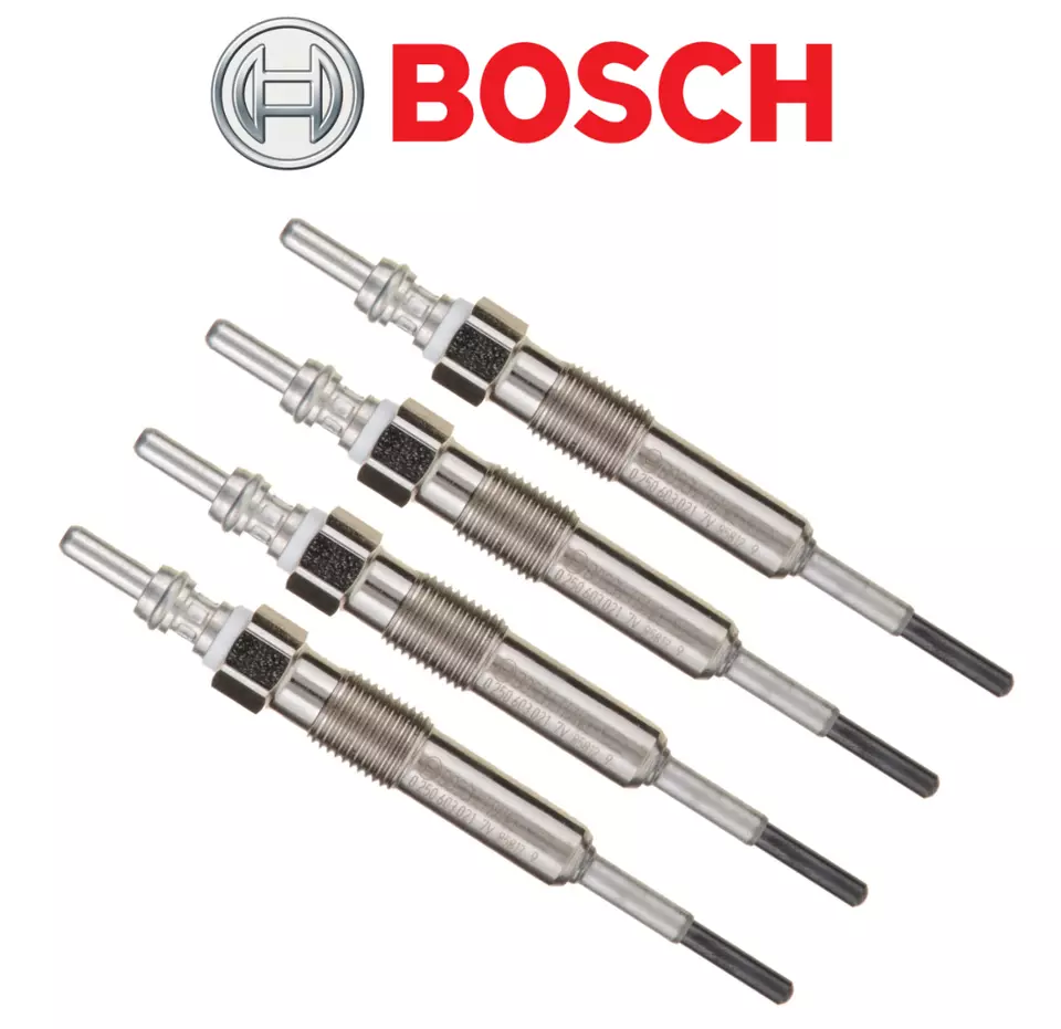 Diesel Glow Plug 10mm (4pcs) Bosch OEM for VW Volkswagen Beetle Jetta 1.9L - Image 1 of 1