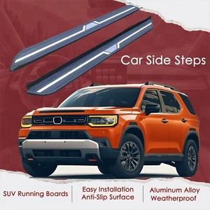 2PCs Side Steps Running Boards Fits for HONDA PASSPORT 2025 2026 Side Nerf Bars - Picture 1 of 6