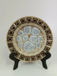 VINTAGE MCM MOSAIC TILE PEBBLE ART ASHTRAY / SMALL BOWL 60'S - Picture 1 of 4