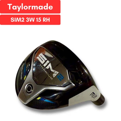 TaylorMade SIM2 3W 15 Fairwayholz nur Kopf RH ohne Abdeckung GEBRAUCHT JAPAN - Bild 1 von 4