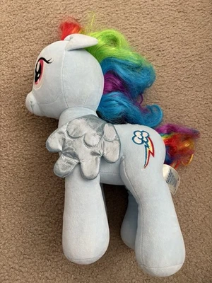 Peluche Build-A-Bear My Little Pony 16” RAINBOW DASH brillante BAB Foto 1 de 4