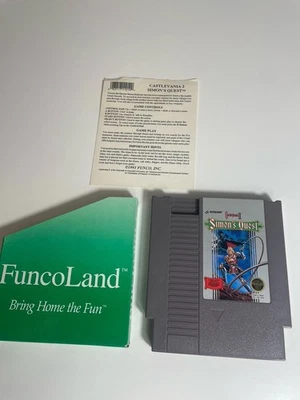 Castlevania II Simon’s Quest Nintendo NES w FuncoLand Insert & Dust Cover VG - Image 1 of 4