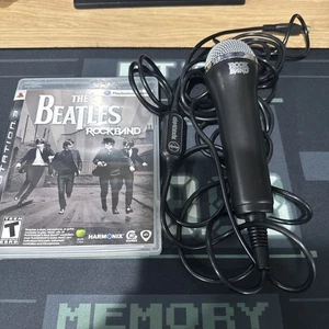 Rock Band & Guitar Hero Logitech USB Microphone for Xbox 360/Wii/PS3 & Game - Picture 1 of 6
