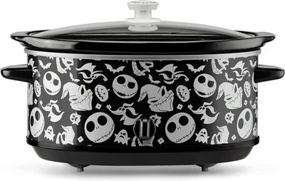 Disney The Nightmare Before Christmas Slow Cooker by 7 quarts, Black, Silver  - Image 1 of 4